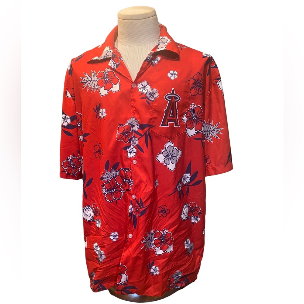 Los Angeles Angels Hawaiian shirt.  One size fits most. Excellent condit…